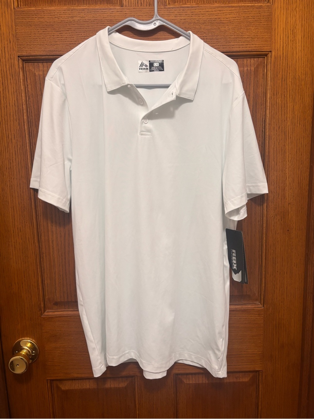 RBX White Men's Performance Polo